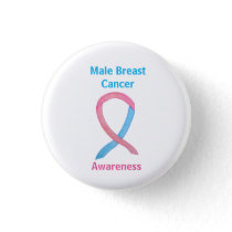 Male Breast Cancer Blue and Pink Custom Pins