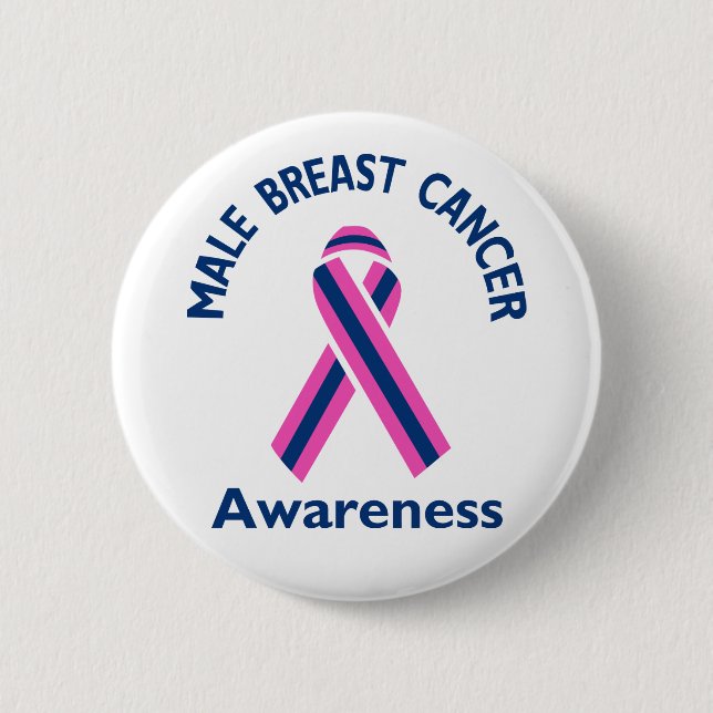 Male Breast Cancer Button (Front)
