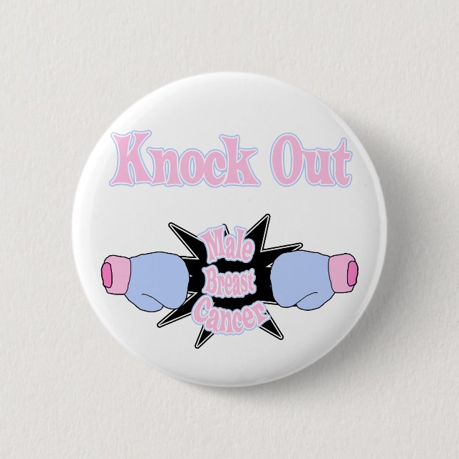 Male Breast Cancer Pinback Button (Front)