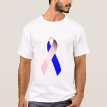 Male Breast Cancer Ribbon Shirt