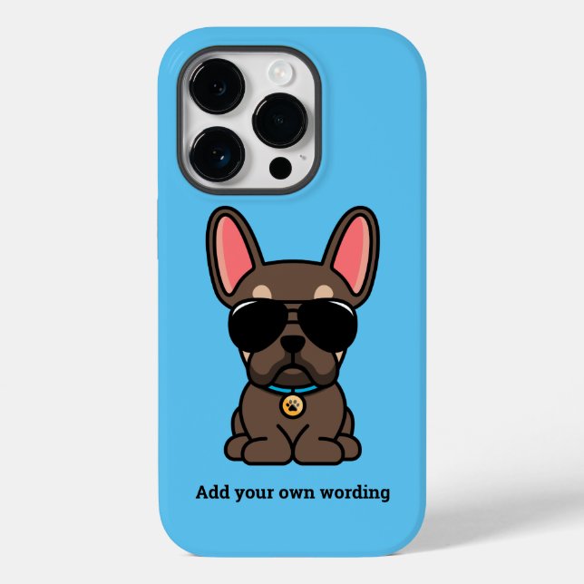 Male Brown Tan French Bulldog Case-Mate iPhone Case (Back)