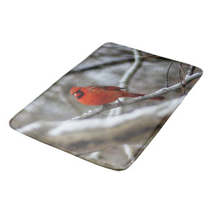 Male Cardinal Bath Mat