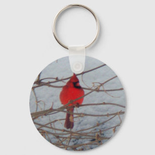 Male Cardinal Keychain