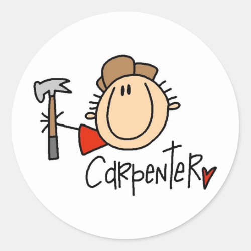 Male Carpenter Stickers