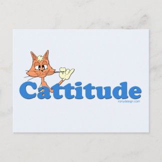 Male Cattitude Postcard