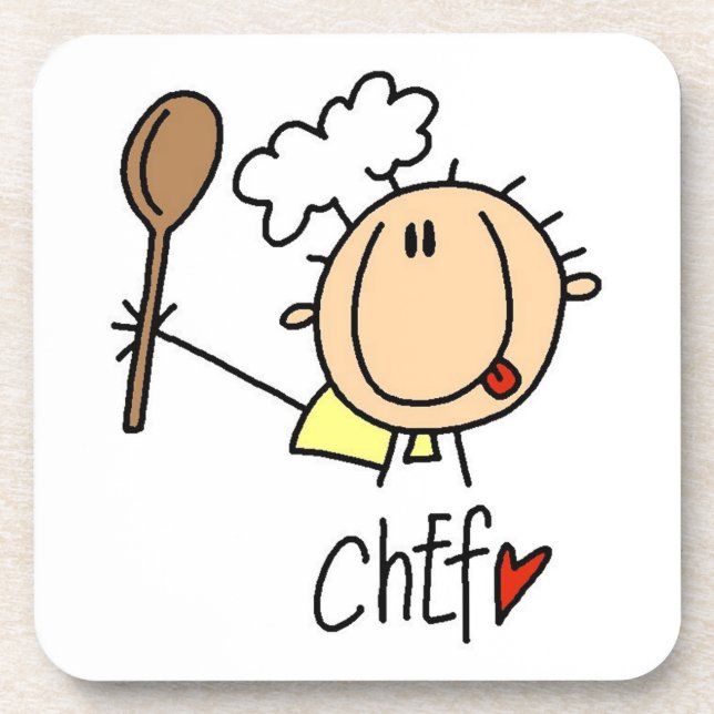 Male Chef Coaster (Front)