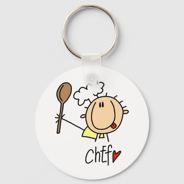 Male Chef Keychain (Front)