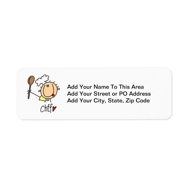 Male Chef Label (Front)