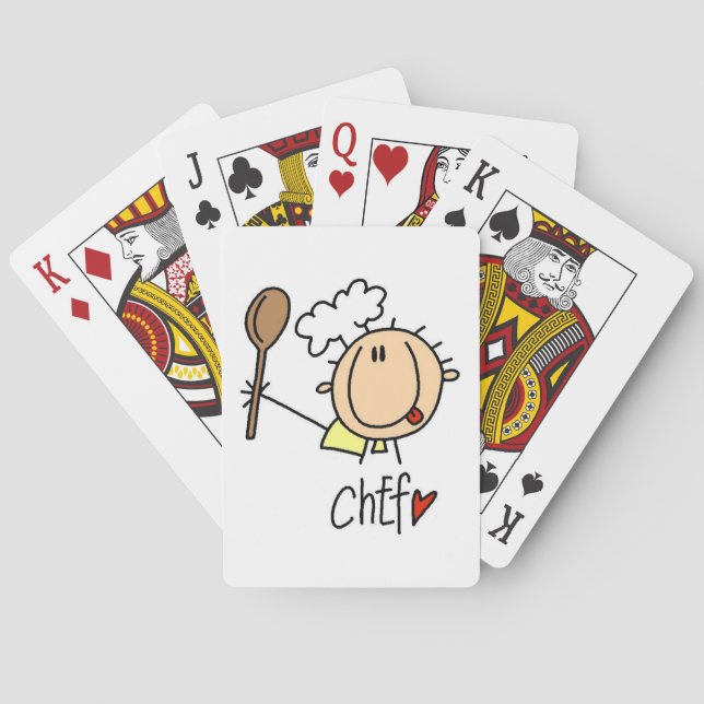 Male Chef Poker Cards (Back)