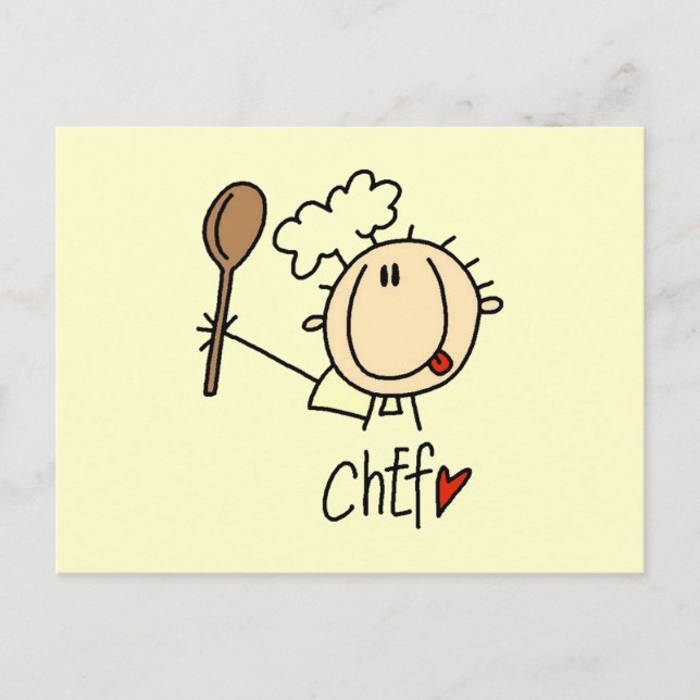 Male Chef Postcard (Front)