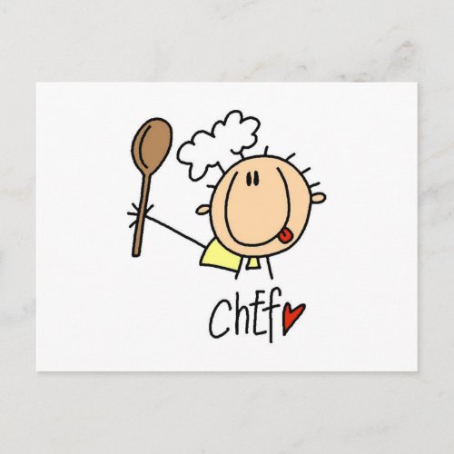 Male Chef Postcard