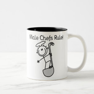 Male Chefs Rule Two-Tone Coffee Mug