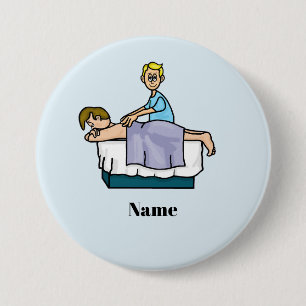 Male Chiropractor or Masseuse Name Button