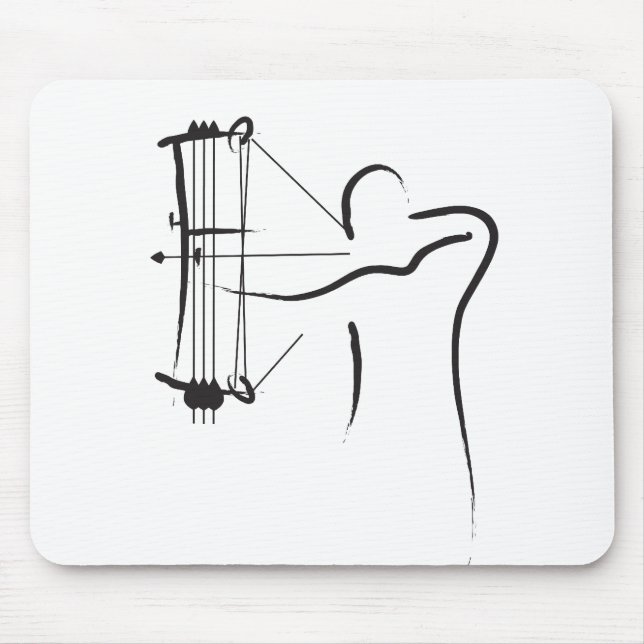Male Compound Archer Mouse Pad (Front)