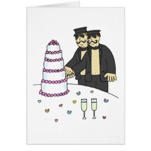 Male Couple Marriage Congratulations Humor Cards