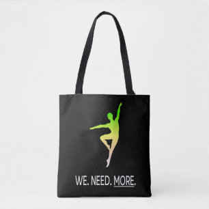 Male Dancer Awareness II Personalized Tote Bag