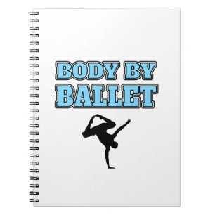 Male Dancer Body By Ballet square Notebook