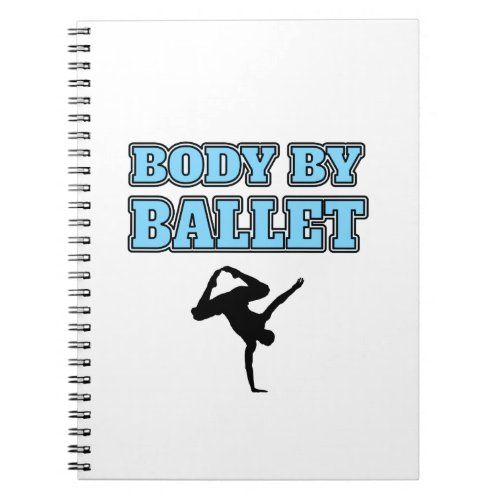 Male Dancer Body By Ballet square Notebook