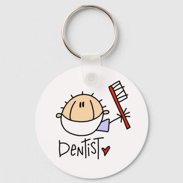 Male Dentist Keychain (Front)