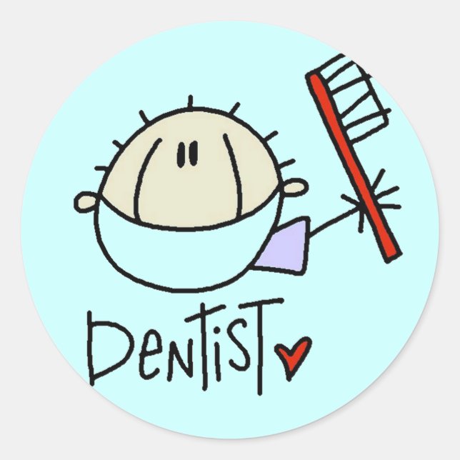 Male Dentist Stickers (Front)