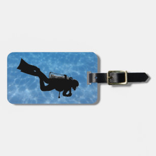 Male Diver Luggage Tag