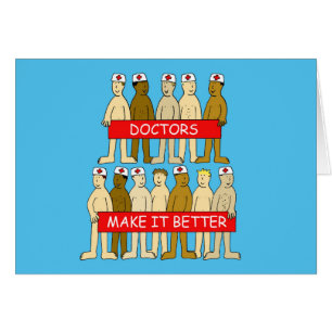 Male Doctors Cartoon Humor Cards