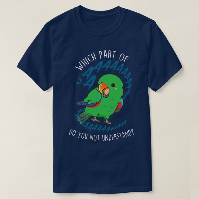 Male Eclectus Parrot Aaaa T-Shirt (Design Front)