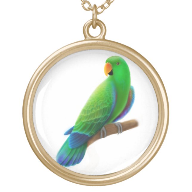 Male Eclectus Parrot Necklace (Front)
