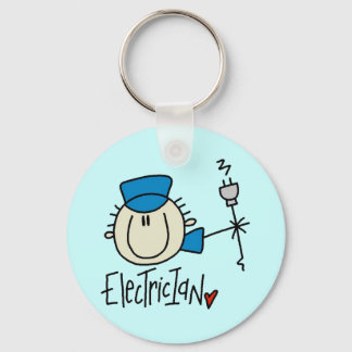 Male Electrician Keychain