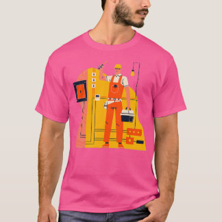 Male Electrician T-Shirt