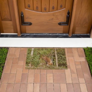 Male Elk in Rocky Mountain National Park Fiber Doormat