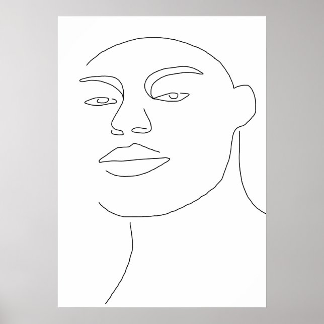 Male Face Poster (Front)