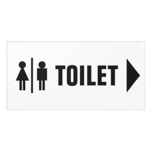 Male female arrow toilet sign WC icon for restroom