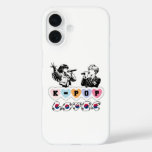 Male Female Idols Singing KPop Hearts Korea Lover iPhone 16 Case