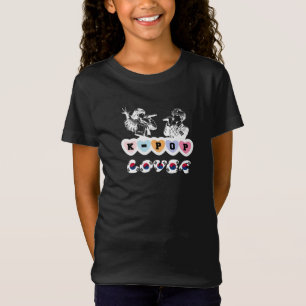 Male Female Idols Singing KPop Hearts Korea Lover T-Shirt