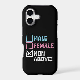 Male Female Non Above! Funny Transgender Gays iPhone 17 Case