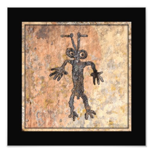 Male Figure Petroglyph Photo Print