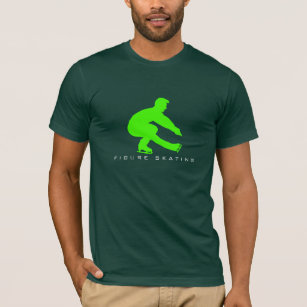 Male Figure Skater Silhouette T-Shirt