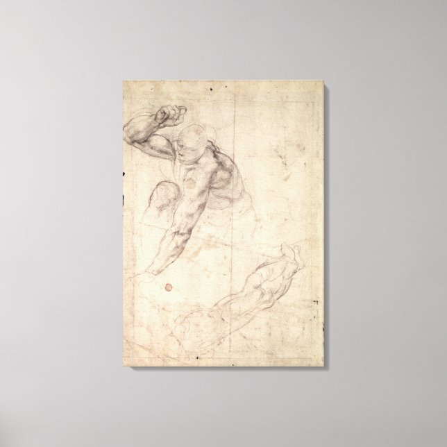 Male figure study canvas print (Front)