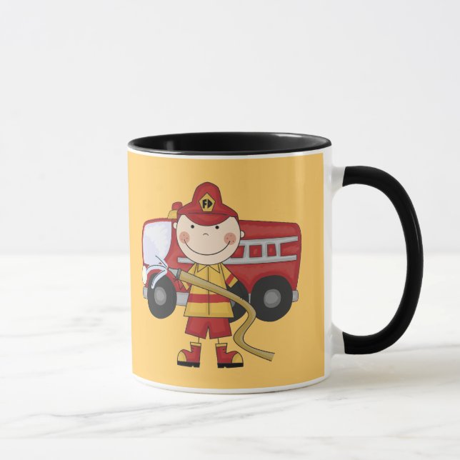 Male Firefighter T-shirts and Gifts Mug (Right)