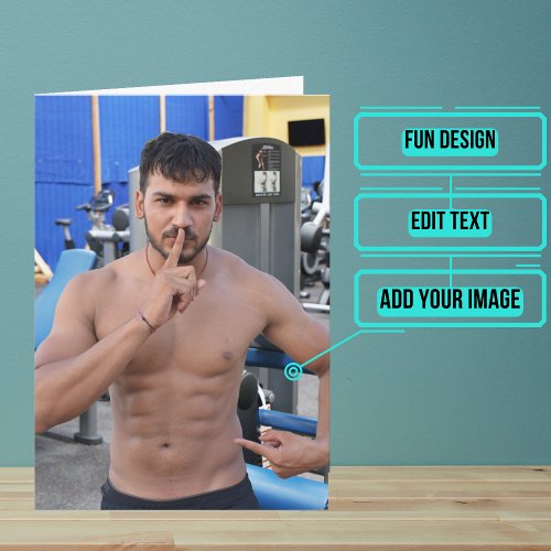 Male Fitness Buff or Trainer Birthday Card