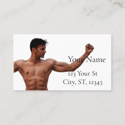 Male Fitness Model Thunder_Cove Business Card