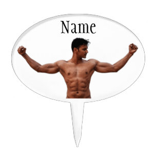 Male Fitness Model Thunder_Cove  Cake Topper
