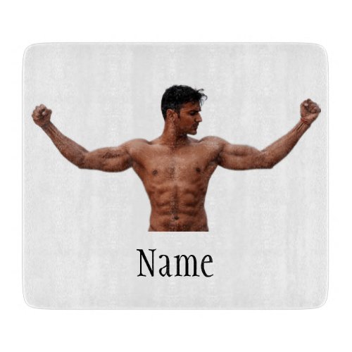 Male Fitness Model Thunder_Cove  Cutting Board