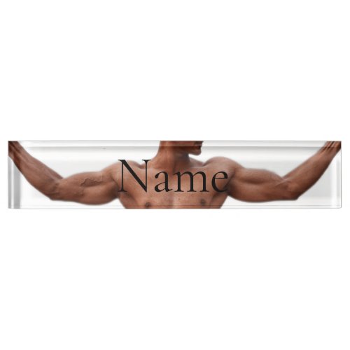 Male Fitness Model Thunder_Cove Desk Name Plate