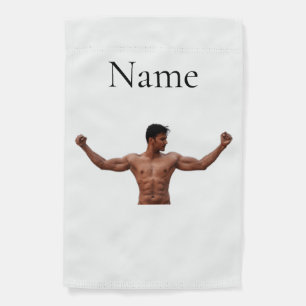 Male Fitness Model Thunder_Cove Garden Flag