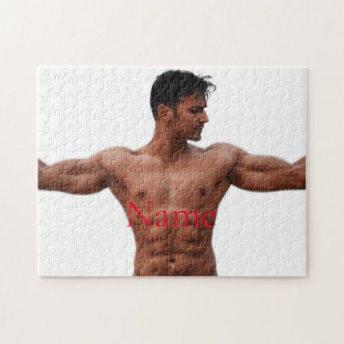 Male Fitness Model Thunder_Cove Jigsaw Puzzle