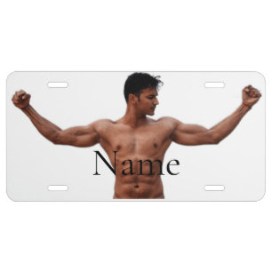 Male Fitness Model Thunder_Cove License Plate