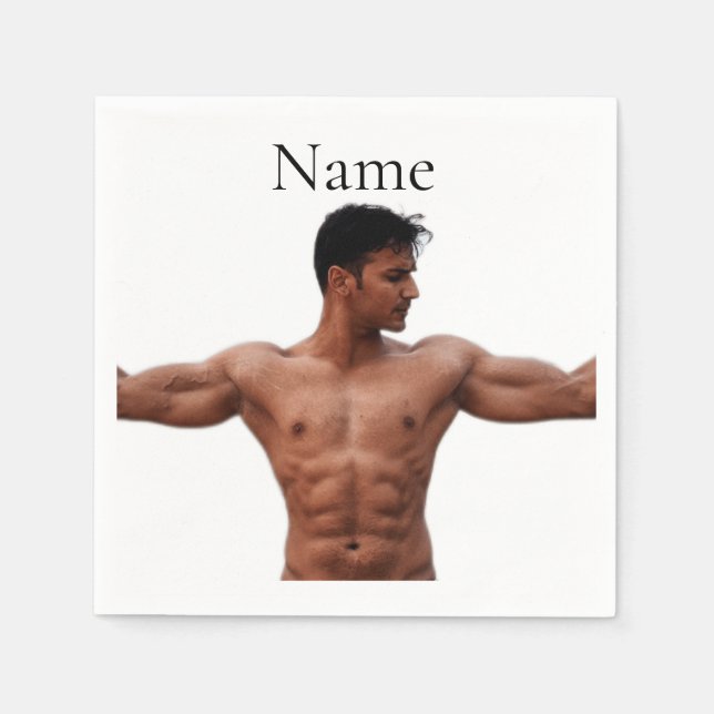 Male Fitness Model Thunder_Cove Napkins (Front)