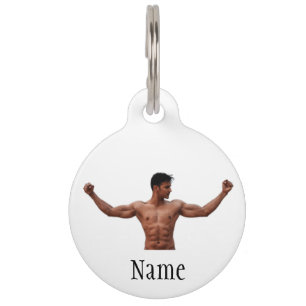 Male Fitness Model Thunder_Cove Pet ID Tag
